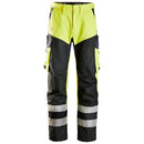 Snickers 6365 Protecwork Broek Met Versterkt Voorpand High-Vis Klasse 1 Hv Yellow - Navy