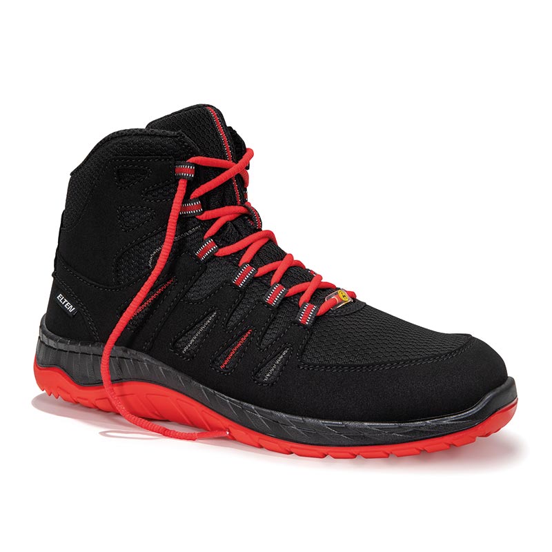 ELTEN Veiligheidsschoenen MADDOX zwart-grijs Low ESD S3, dames en heren, textiel, stalen neus, licht, sportief, zwart/grijs, maat: 36 ELTEN Veiligheidsschoenen MADDOX zwart-grijs Low ESD S3, dames en heren, textiel, stalen neus, licht, sportief, zwart/grijs, maat: 36
