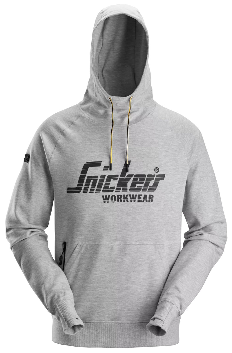 Snickers 2894 Logo Hoodie Light Grey Melange - Base