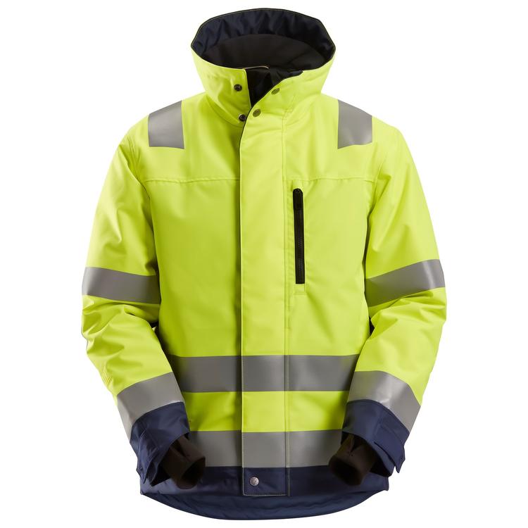 Snickers 1130 Allroundwork High-Vis 37.5 Isolerend Jack Klasse 3 Hv Yellow - Navy