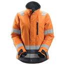 Snickers 1137 Allroundwork Dames High-Vis 37.5 Isolerend Jack Klasse 2/3 Hv Orange - Steel Grey