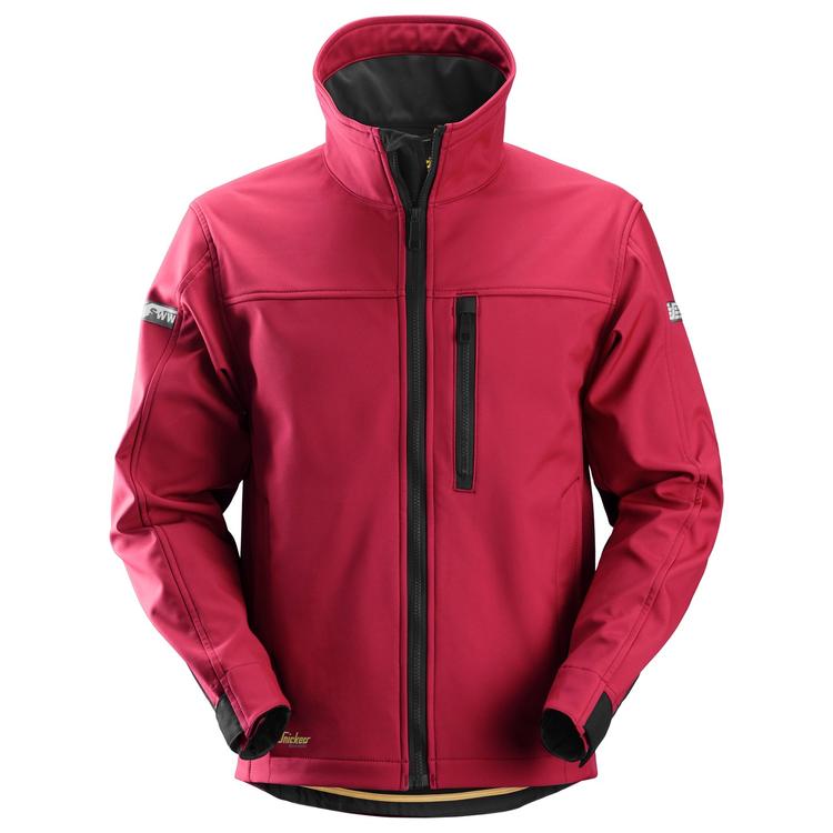 Snickers 1200 Allroundwork Soft Shell Jack Chili Red - Black