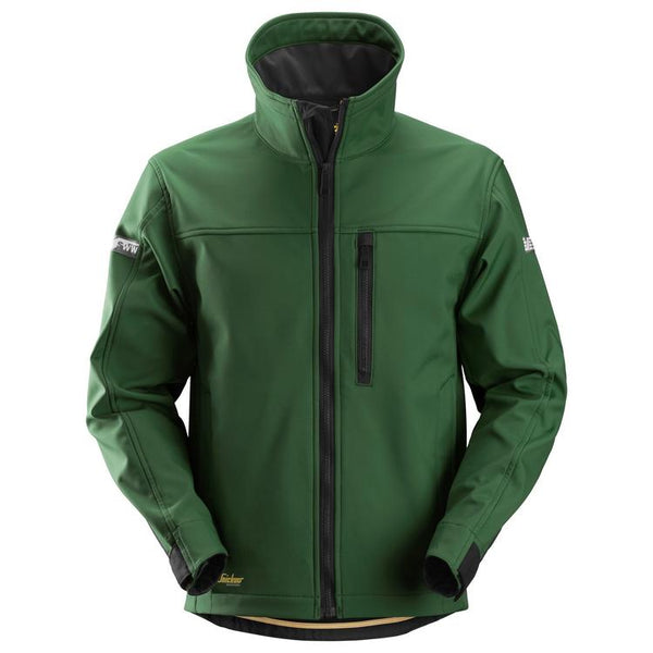 Snickers 1200 Allroundwork Soft Shell Jack Forest Green - Black