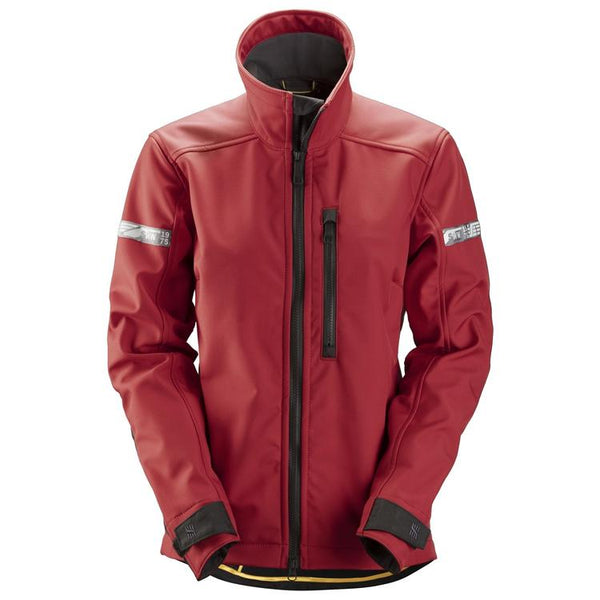 Snickers 1207 Allroundwork Dames Soft Shell Jack Chili Red - Black