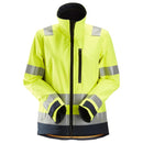 Snickers 1237 Allroundwork High-Vis Softshell Damesjack Klasse 2/3 Hv Yellow - Navy