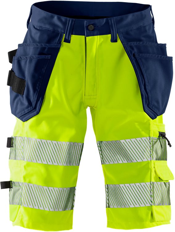 Fristads Hi Vis Korte Stretchbroek Klasse 1 2509 Plu