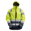 Snickers 1330 Allroundwork High-Vis Waterproof Shell Jack Klasse 3 Hv Yellow - Navy