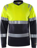 Fristads Flamestat Hi Vis T-Shirt Met Lange Mouwen Klasse 1 7107 Tfl