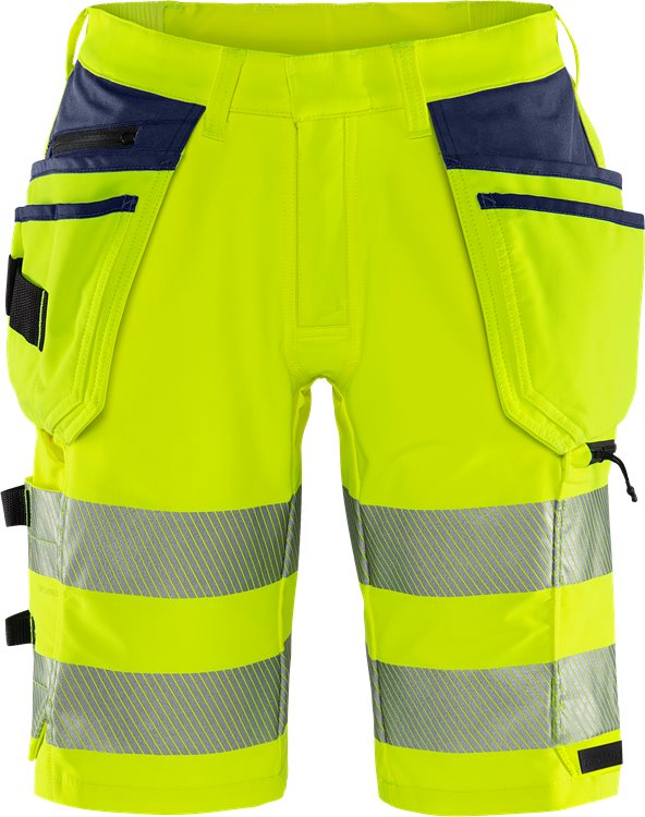 Fristads High vis Green stretch korte broek klasse 2 2646 GSTP