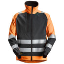 Snickers 1539 Allroundwork High-Vis Ongevoerd Jack Met Rits Kl 2 Hv Orange - Black