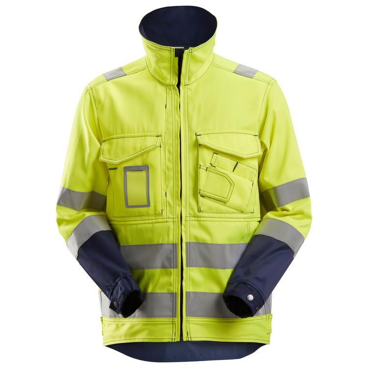 Snickers 1633 High-Vis Jack Klasse 3 Hv Yellow - Navy