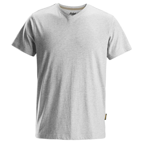 Snickers 2512 T-Shirt V-Hals Light Grey Melange - Base
