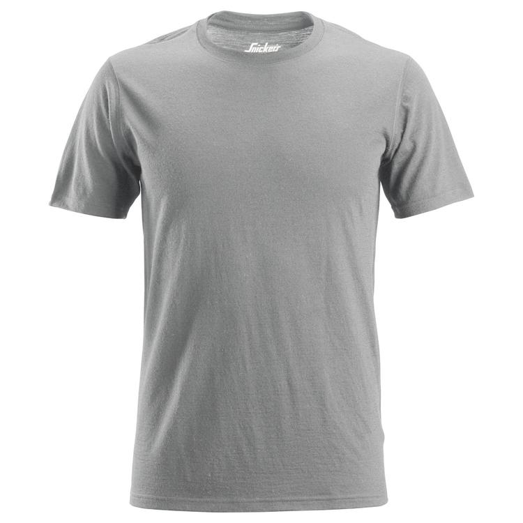 Snickers 2527 Wollen T-Shirt Light Grey Melange - Base