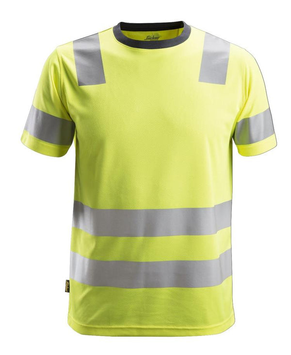 Snickers 2530 Allroundwork High-Vis T-Shirt Klasse 2 Hv Yellow - Base
