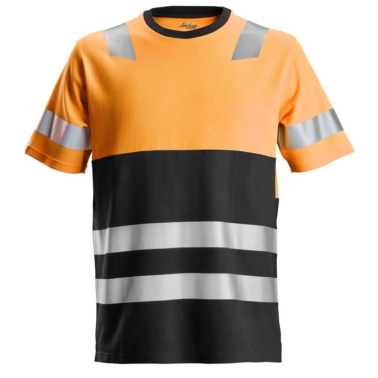 Snickers 2534 Allroundwork High-Vis T-Shirt Klasse 1 Hv Orange - Black