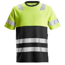 Snickers 2534 Allroundwork High-Vis T-Shirt Klasse 1 Hv Yellow - Black