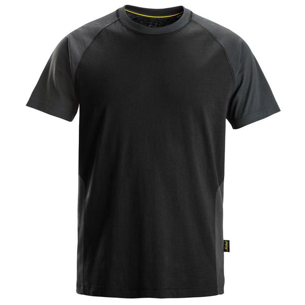 Snickers 2550 Tweekleurig T-Shirt Black - Steel Grey