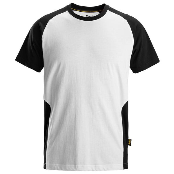 Snickers 2550 Tweekleurig T-Shirt White - Black