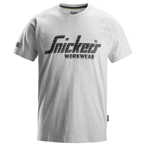 Snickers 2590 Logo T-Shirt Light Grey Melange - Base