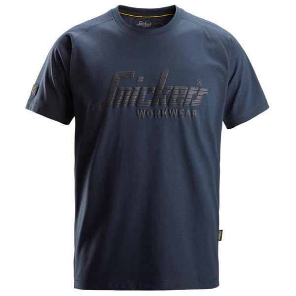 Snickers 2590 Logo T-Shirt Dark Navy Melange