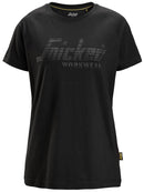 Snickers 2597 Dames Logo T-Shirt Light Grey Melange - Base