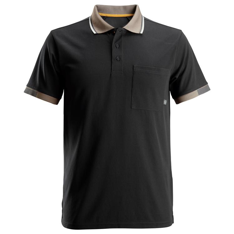 Snickers 2724 Allroundwork 37.5 Polo Shirt Met Korte Mouwen Black