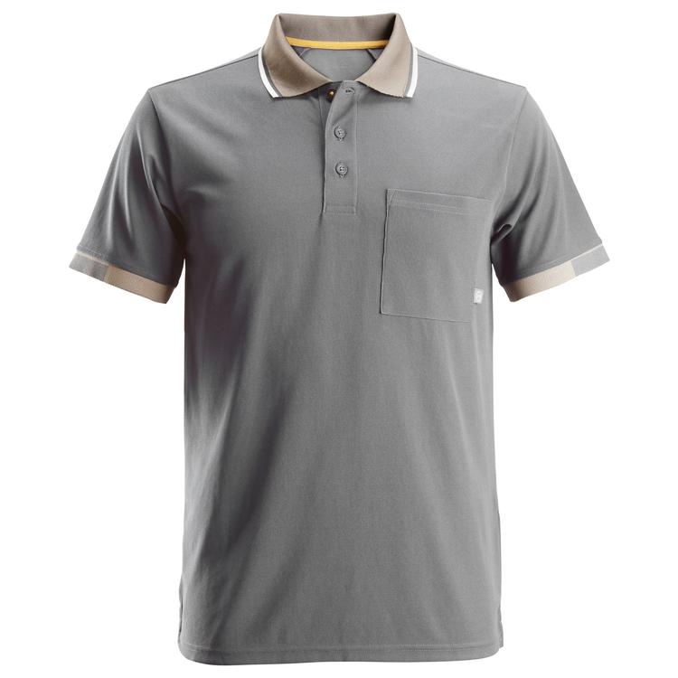 Snickers 2724 Allroundwork 37.5 Polo Shirt Met Korte Mouwen Grey - Base