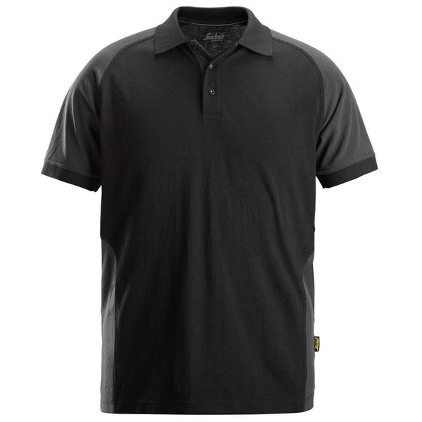 Snickers 2750 Tweekleurig Polo Shirt Black - Steel Grey