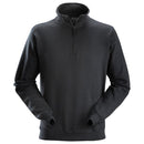 Snickers 2818 Sweatshirt Met 1/2 Rits Black
