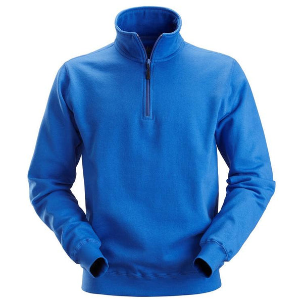 Snickers 2818 Sweatshirt Met 1/2 Rits True Blue