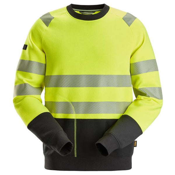 Snickers 2831 High-Vis Klasse 2 Sweatshirt Hv Yellow - Black