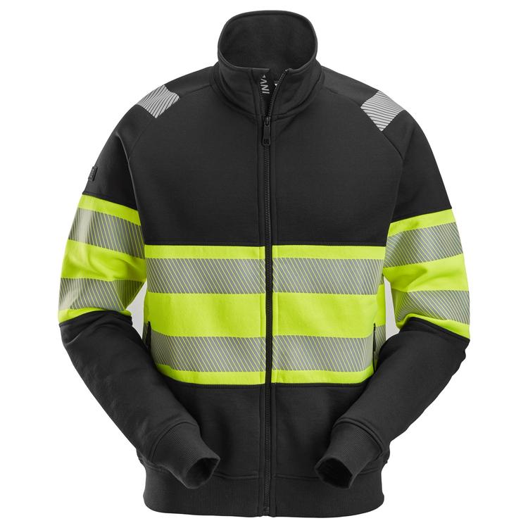 Snickers 2834 High-Vis Klasse 1 Jack Met Rits Black - Hv Yellow