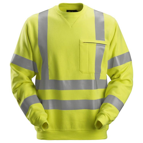 Snickers 2863 Protecwork Sweatshirt High-Vis Klasse 3 Hv Yellow - Base