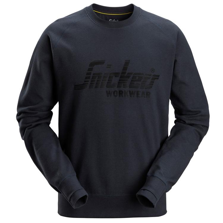 Snickers 2892 Logo Sweatshirt Dark Navy Melange