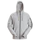Snickers 2895 Logo Full-Zip Hoodie Light Grey Melange - Base
