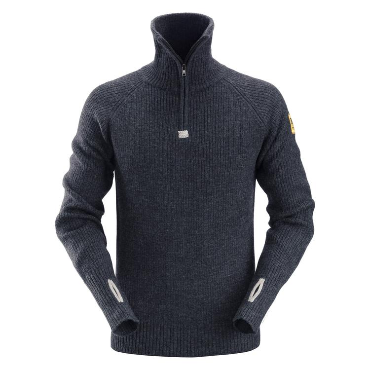 Snickers 2905 1/2 Zip Wollen Sweater Navy - Base