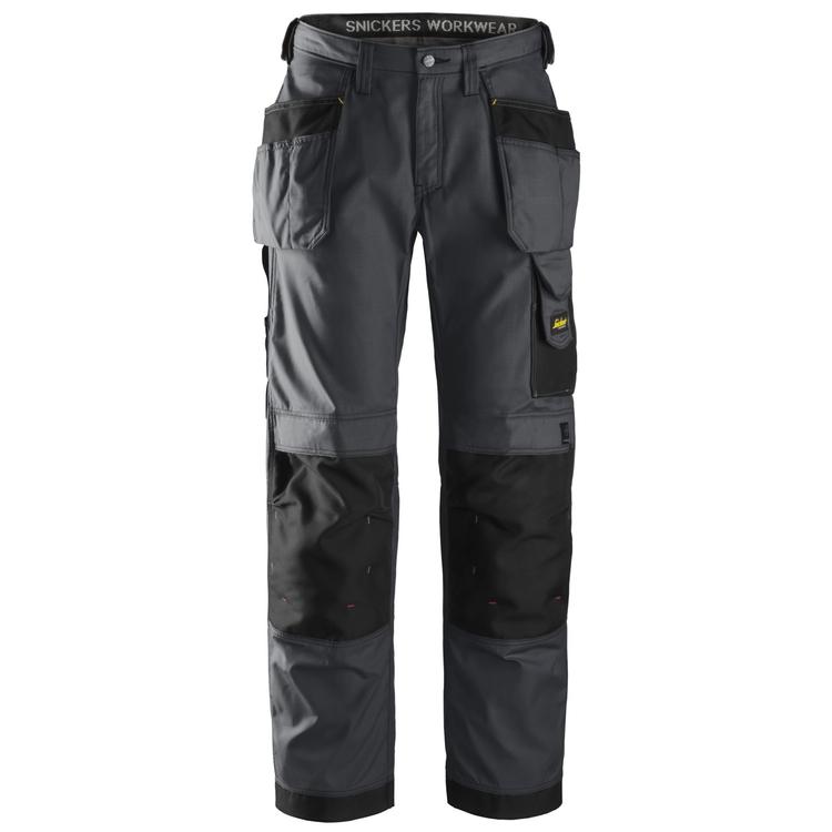 Snickers 3213 Werkbroek Met Holsterzakken Rip-Stop Steel Grey - Black