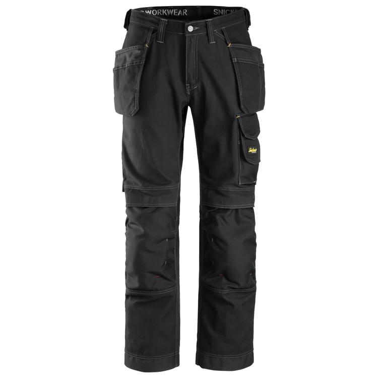 Snickers 3215 Comfort Cotton Werkbroek Met Holsterzakken Black