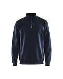 Werkkledij Blaklader 3353 Sweatshirt Bi-Colour Met Halve Rits