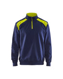 Werkkledij Blaklader 3353 Sweatshirt Bi-Colour Met Halve Rits