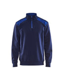 Werkkledij Blaklader 3353 Sweatshirt Bi-Colour Met Halve Rits