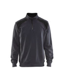 Werkkledij Blaklader 3353 Sweatshirt Bi-Colour Met Halve Rits