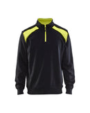 Werkkledij Blaklader 3353 Sweatshirt Bi-Colour Met Halve Rits