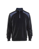 Werkkledij Blaklader 3353 Sweatshirt Bi-Colour Met Halve Rits