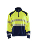 Werkkledij Blaklader 3556 Sweatshirt Halve Rits High Vis