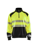 Werkkledij Blaklader 3556 Sweatshirt Halve Rits High Vis