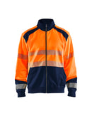 Werkkledij Blaklader 3558 Sweatshirt Hele Rits High Vis