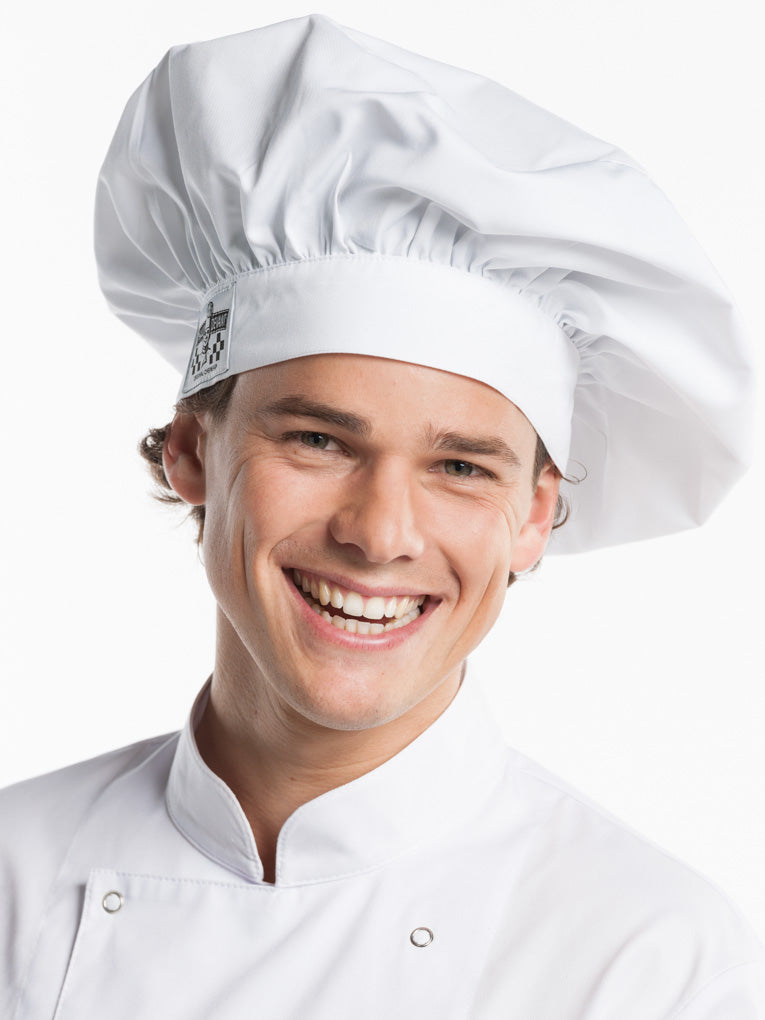 Kokskledij Chaud Devant Chef Hat Bianco Koksmuts