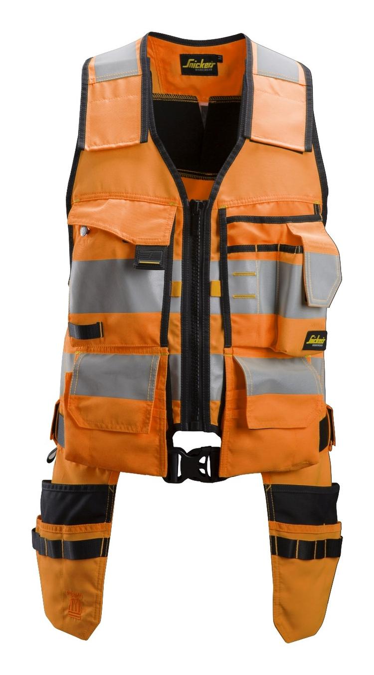 Snickers 4230 Allroundwork High-Vis Gereedschapsvest Klasse 1 Hv Orange - Black