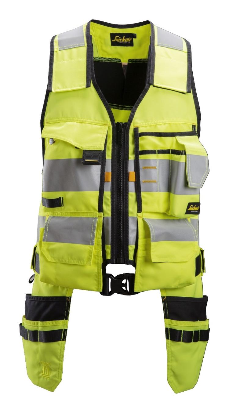 Snickers 4230 Allroundwork High-Vis Gereedschapsvest Klasse 1 Hv Yellow - Black